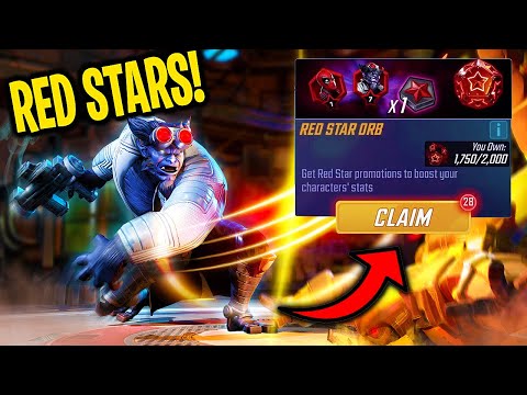 DARK BEAST RED STAR ORB OPENING! - MARVEL Strike Force - MSF