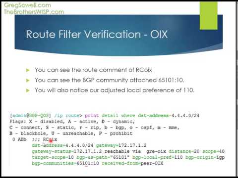 Using BGP for QoS - MUM 2015