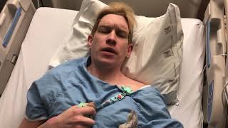 Little blond boy in the hospital!