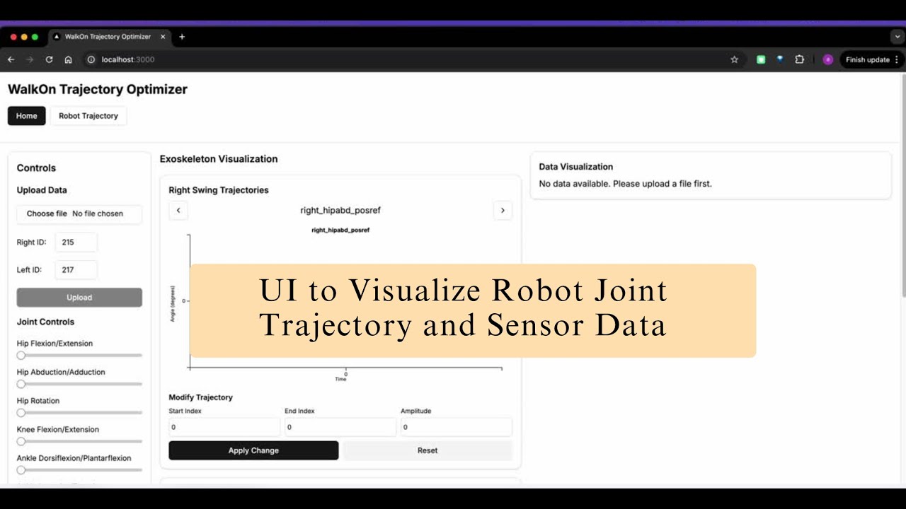 Trajectory Analysis & Optimization UI Demo