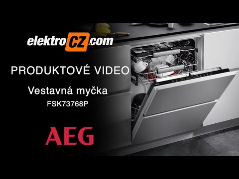 AEG FSK73768P plně integrovaná vestavná myčka nádobí