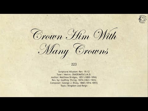 223 Crown Him With Many Crowns || SDA Hymnal || The Hymns Channel