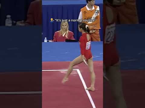 I'm glad this skill was banned😳 #gymnastics #floorexercise #dangerous #olympics