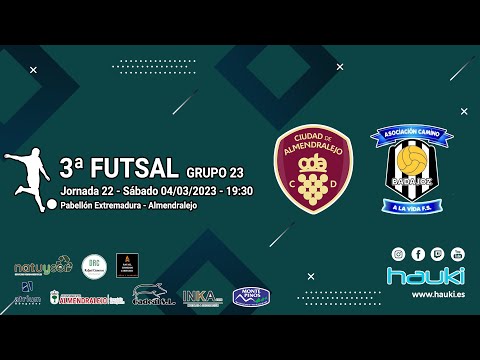 🧔🏻‍⚽ 3ª División Nacional Futsal - Jornada 22 - CD Ciudad de Almendralejo - GV Energía Badajoz  🇪🇸