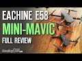 Eachine E58 'DJI Mavic Mini' Unboxing, Comparison & Flight Test