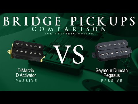 DiMarzio D ACTIVATOR vs Seymour Duncan PEGASUS - Passive Bridge Pickup Guitar Tone Comparison Demo