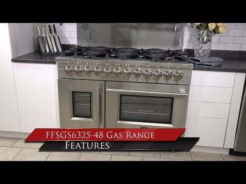 FFSGS6325-48 - 48" Grattino French Door Dual Fuel Gas Range & Electric Oven