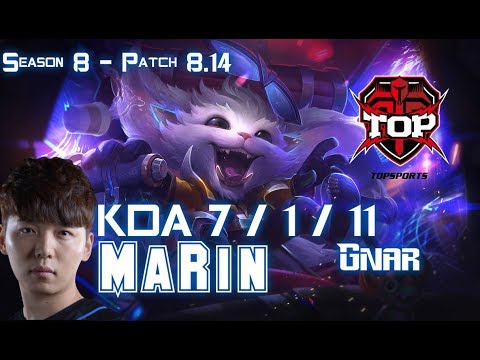 TOP MaRin GNAR vs JAYCE Top - Patch 8.14 KR Ranked