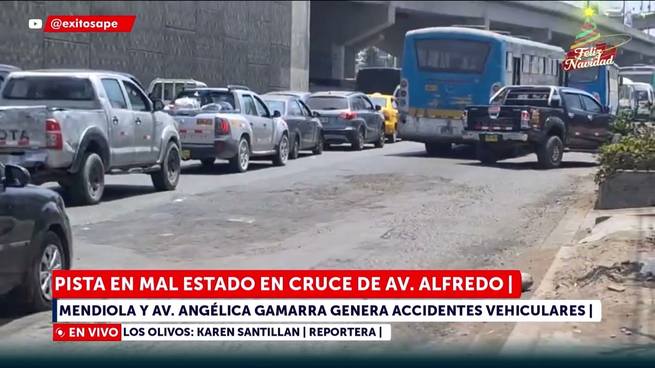 🔴🔵 Los Olivos: Pistas en mal estado generan accidentes vehiculares