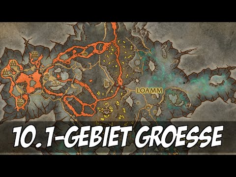 So groß ist das neue Gebiet aus Patch 10.1 im Vergleich zu den Dracheninseln