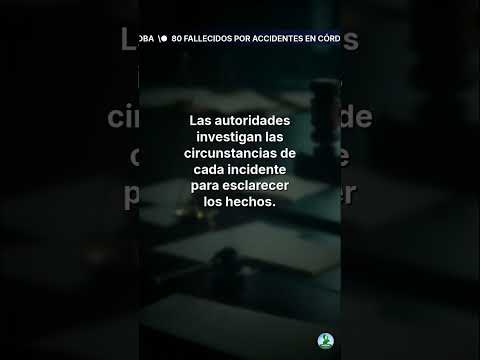 80 fallecidos por accidentes en Córdoba en 2026