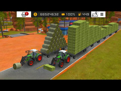 Overload Round And Square Bales In Fs 18 ! Farming Simulator 18 Timelapse | Fs18 Gameplay #fs18