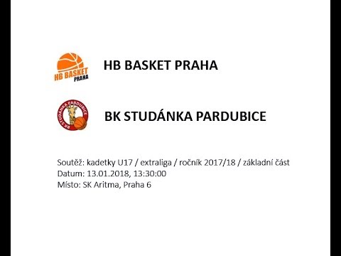 HB BASKET PRAHA - BK STUDÁNKA PARDUBICE, U17, 2017/18