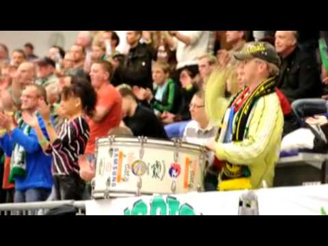 Krokodile feiern eine Handball-Party