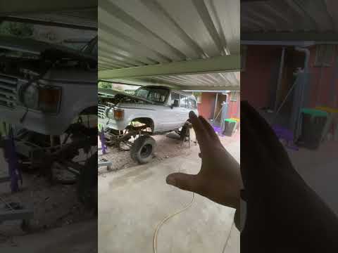 Good start to the #landcruiser #barra #turbo build