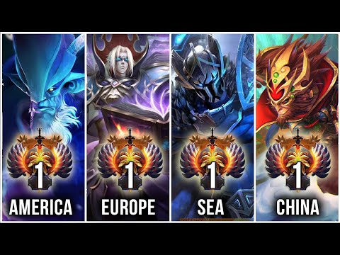 TOP 1 MMR Rank of all regions - BEST Players in Dota 2