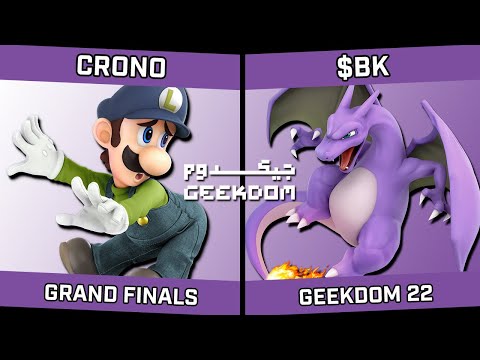 Geekdom 22 - GRAND FINALS - Crono (Luigi) vs $BK (Pikachu/Pokemon Trainer)
