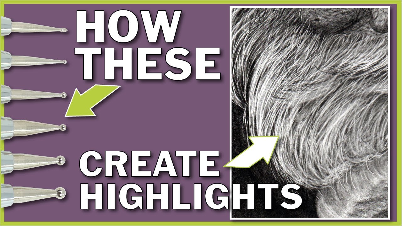 How to draw a beard - Easily create white hairs and highlights