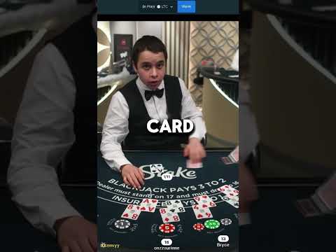 What the dealer doin…😂                  #casino #stake #blackjack #gambling #funny #onlinegambling