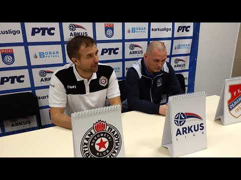 ARKUS liga 21. kolo/ RK Partizan - RK Obilić / Konferencija za medije