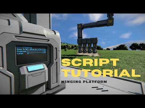 Space Engineers Script Mining Rig Platform Tutorial