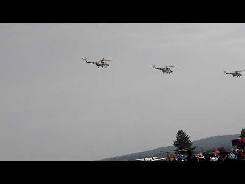 Helicopteros Mil Mi-8 volando en Mexico