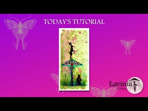 Whimsical Hares on a Spotty Toadstool by Tracey Dutton - A Lavinia Stamps Tutorial