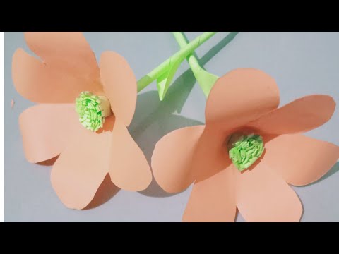 Easy flower making/with paper/Rashi's crafts