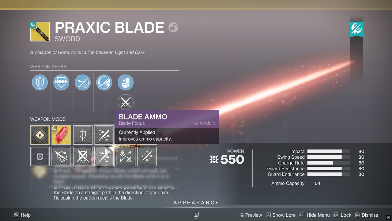 How To Get "Blade Ammo" Upgrade for Praxic Blade (Weekly Shipments Rewards) [Destiny 2]