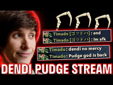 Pudge god is back and No Mercy! Dendi Pudge vs Timado Dota2