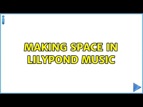 Making space in Lilypond music