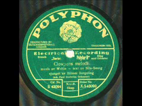 Paul Godwin, Clownens Melodi. Berlin 1931. Great solos!