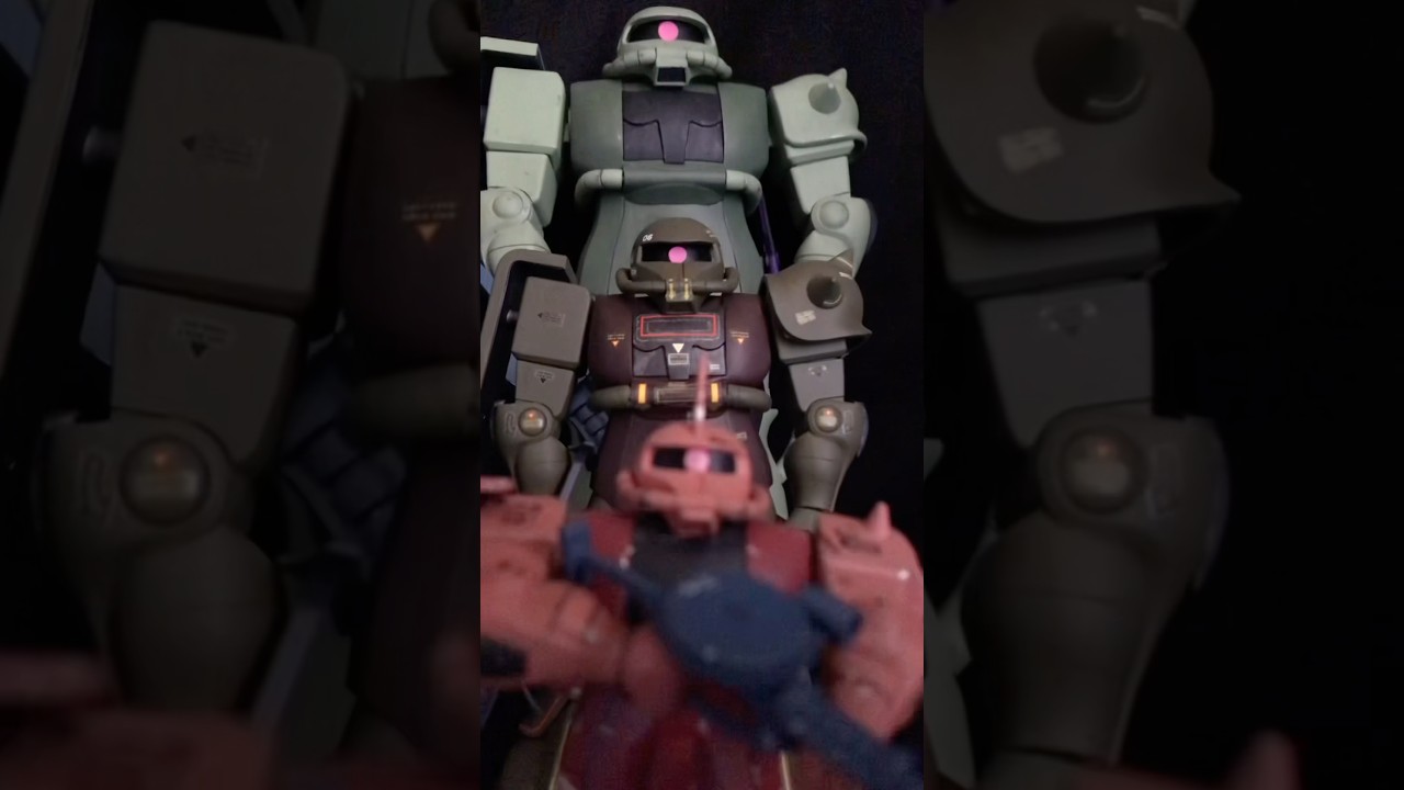 壮観 ‼️旧キット ザク #shorts #機動戦士ガンダム #ガンプラ #ザク #アニメ #gundam #gunpla #anime #プラモデル #旧キット #シャア #bandai #模型