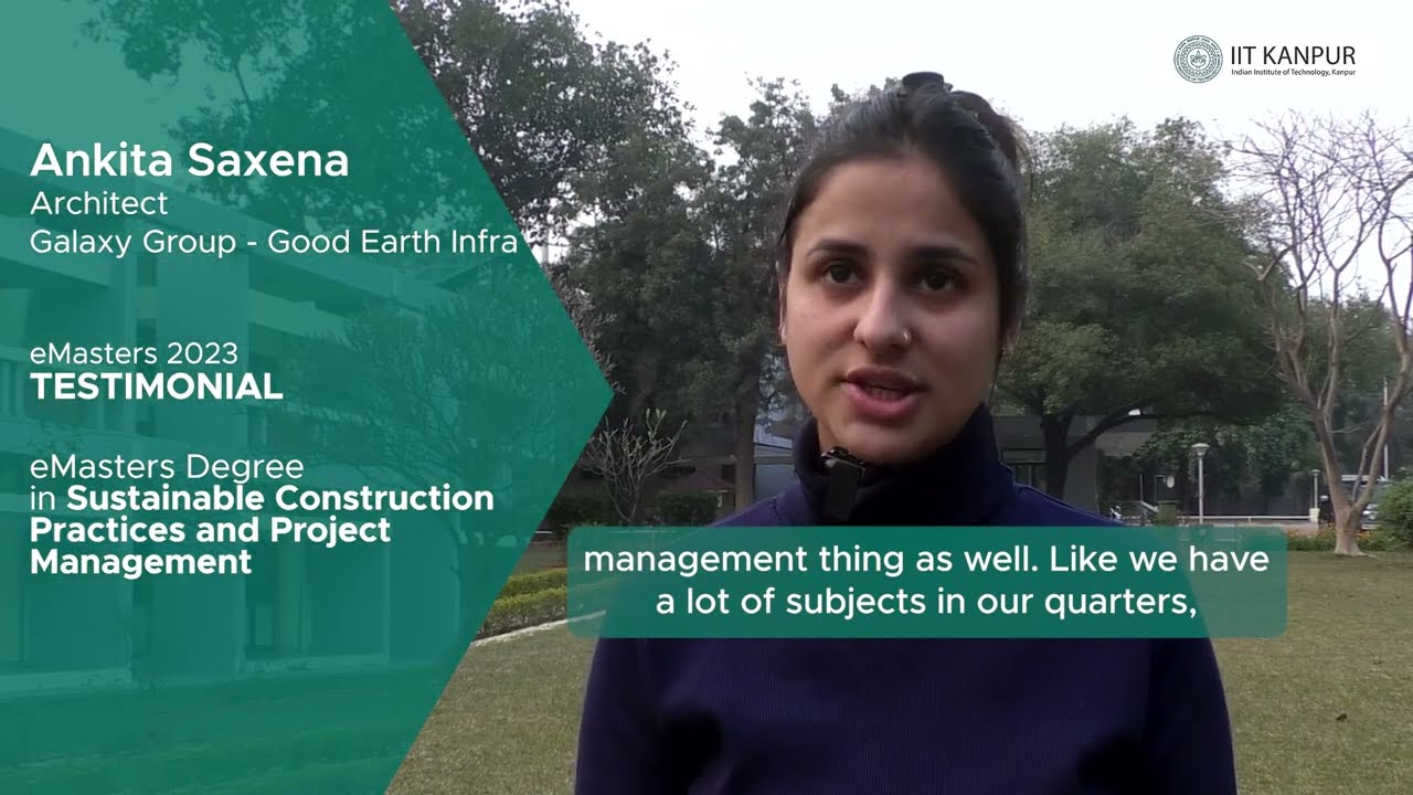 eMasters Testimonials | Ankita Saxena | Sustainable ... - YouTube