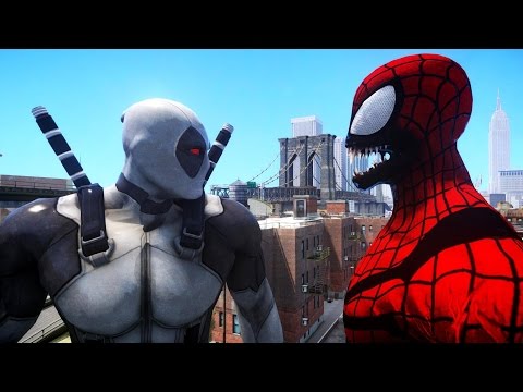 Deadpool X-Force  VS. Spiderman