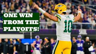 Packers DESTROY Vikings, One Win From Playoffs (reactions)