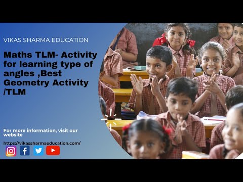 Maths TLM-  Activity for learning type of angles ,Best Geometry Activity /TLM Video