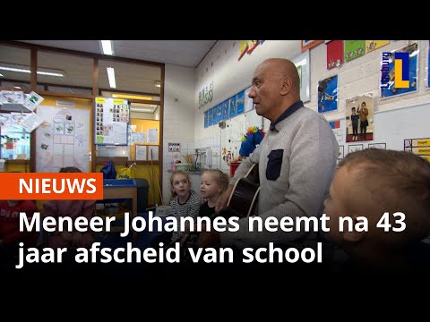 Meneer Johannes neemt na 43 jaar afscheid van zijn school