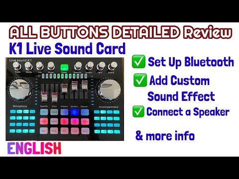 K1 Live Sound Card - DETAILED Review on ALL buttons, Volume Sliders and Knobs