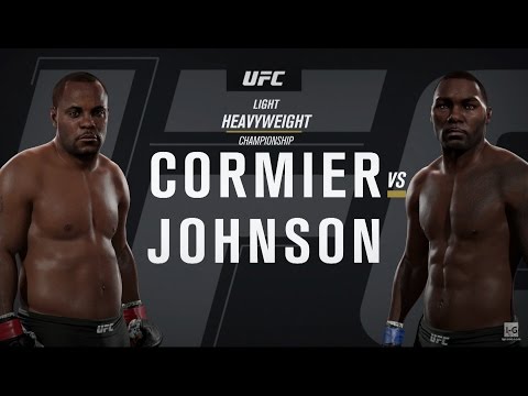 EA Sports UFC 2 - Daniel Cormier vs Anthony Johnson 2 UFC 210 Full Fight Simulation
