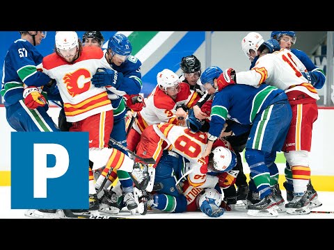 Coach Travis Green on Canucks 4 3 OT loss to Calgary Flames The Province