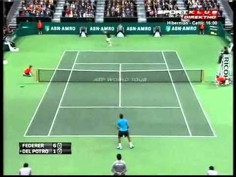 Roger Federer vs Juan Martin Del Potro - ATP Rotterdam 2012. FINAL Highlights .flv