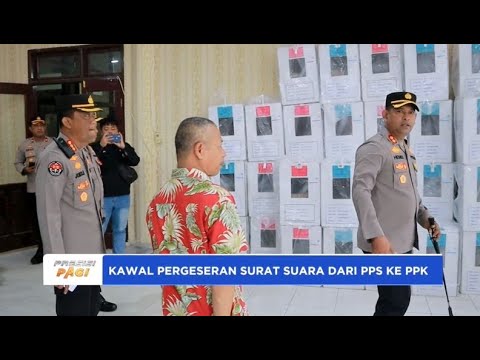 POLRES LHOKSEUMAWE KAWAL PERGESERAN SURAT SUARA DARI PPS KE PPK