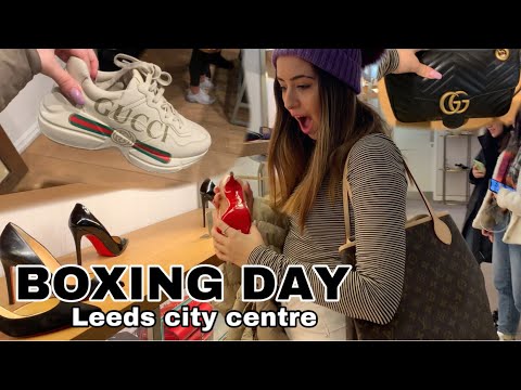 BOXING DAY - LEEDS CITY CENTRE ft. my boyfriend (GUCCI, VALENTINO ,VERSACE etc.)~Anastasia hat