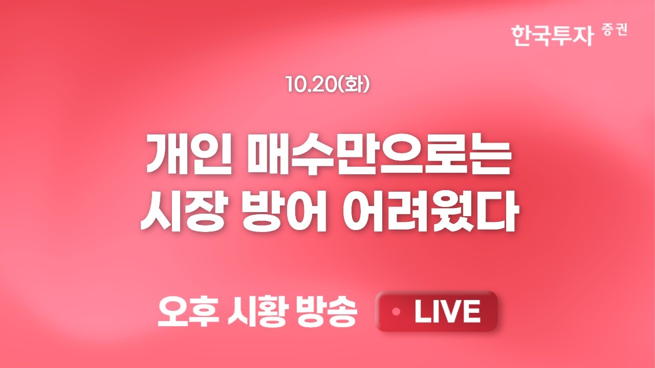 [1020 리서치톡톡] 고금리 환경, 코스닥 조정에 흔들린 로보틱스 [끝장뉴스] 대외이슈 불안 지속 + 김정은 ?