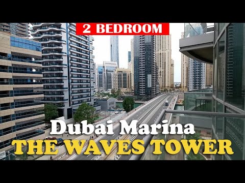 Inside 2 bedroom apartment in The Waves Tower Dubai Marina
