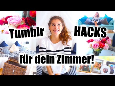 10 TUMBLR HACKS FÜR DEIN ZIMMER! einfach + günstig! | BarbieLovesLipsticks Video