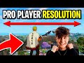 Why Fortnite Pros use this Resolution! (Best Stretched Resolution in Fortnite!)