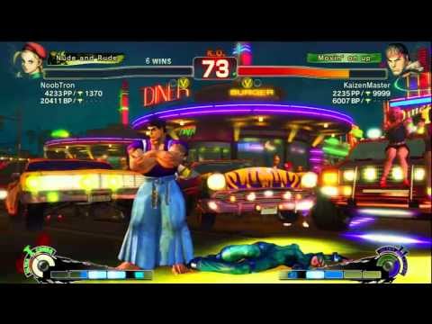SSF4 AE 2012 - NoobTron (Cammy) Vs KaizenMaster (Ryu) - Casuals 06.29.13