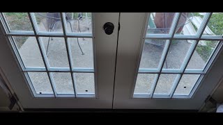 Easiest way to set French door flush bolt slide (100% perfect alignment) Astragal lock double doors